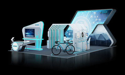 深圳電子會展上的科技明珠 比克電池展臺設(shè)計與搭建