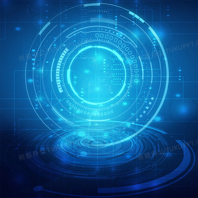 藍色科技感背景 數(shù)字時代的視覺語言