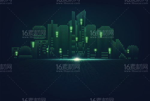 6款科技感電子信息創(chuàng)意背景矢量素材，點亮數(shù)字視覺盛宴